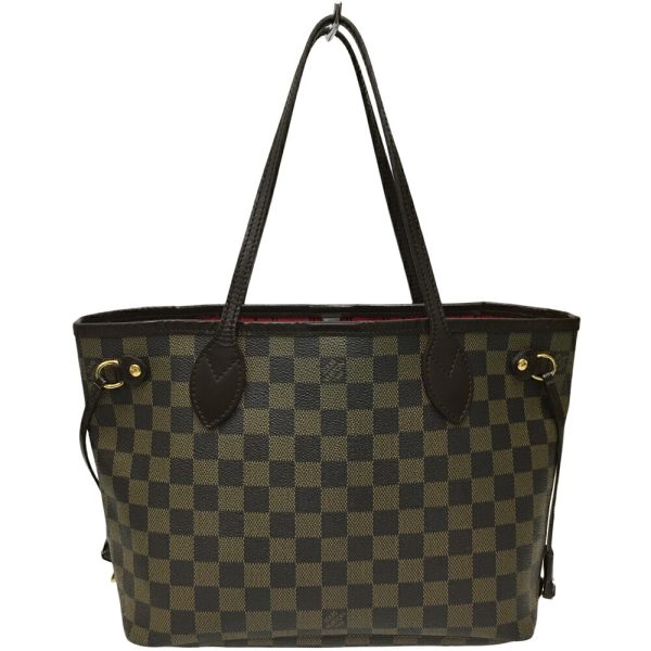 i24 655 2 Louis Vuitton Neverfull PM Tote Bag Damier Ebene Brown