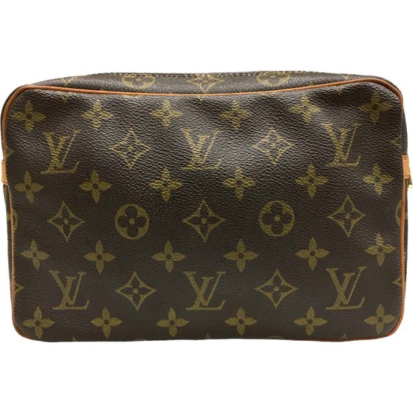 i24 704 4 Louis Vuitton Compiègne 23 Clutch Bag Monogram Brown