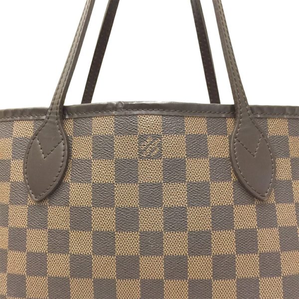 i24 784 16 Louis Vuitton Neverfull PM Damier Ebene Tote Bag Brown