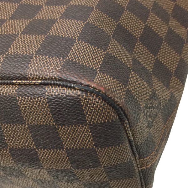 i24 784 8 Louis Vuitton Neverfull PM Damier Ebene Tote Bag Brown