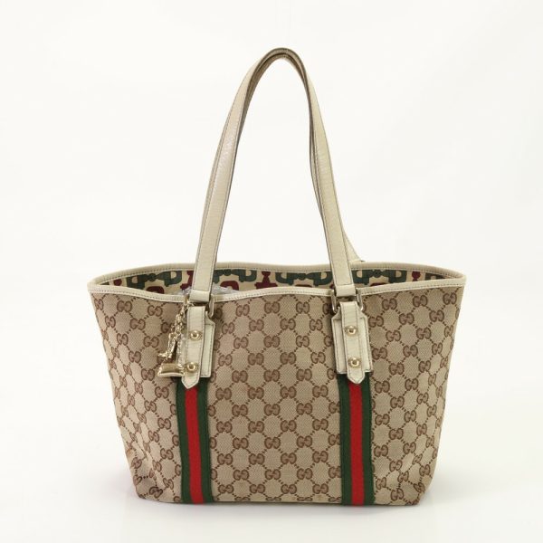 img 01689774 Gucci GG Sherry Line Tote Bag Charm Shoulder Bag