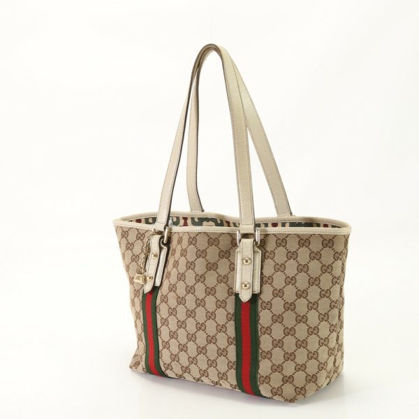 img 01689775 Gucci GG Sherry Line Tote Bag Charm Shoulder Bag