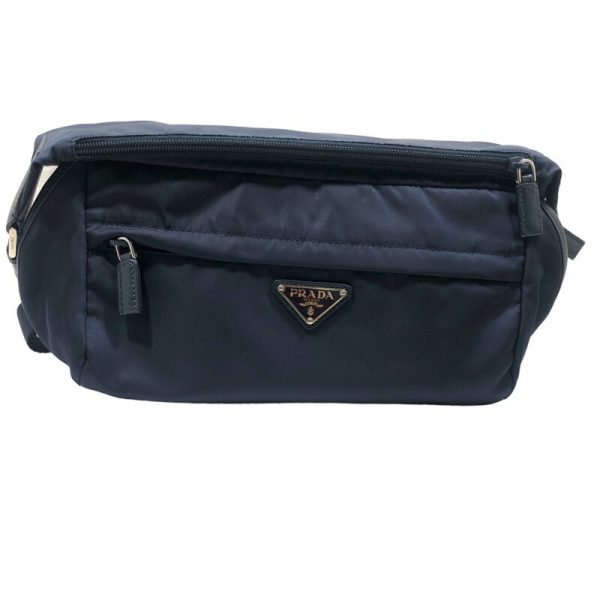 img 2198 PRADA nylon waist pouch Blue nylon waist bag