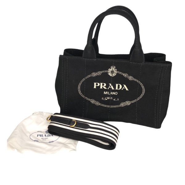 img 2577 PRADA Kanapa 2WAY Black Campus Handbag