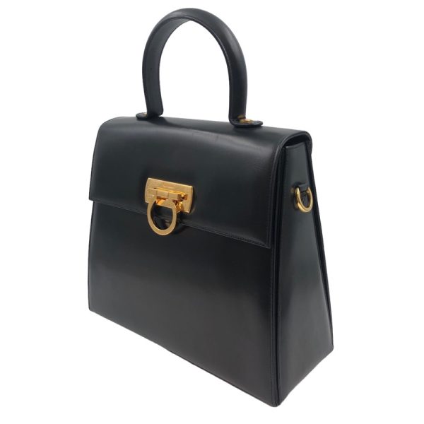 img 3382 Salvatore Ferragamo 2way handbag black handbag