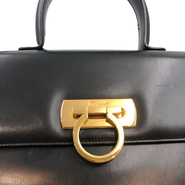 img 3385 Salvatore Ferragamo 2way handbag black handbag