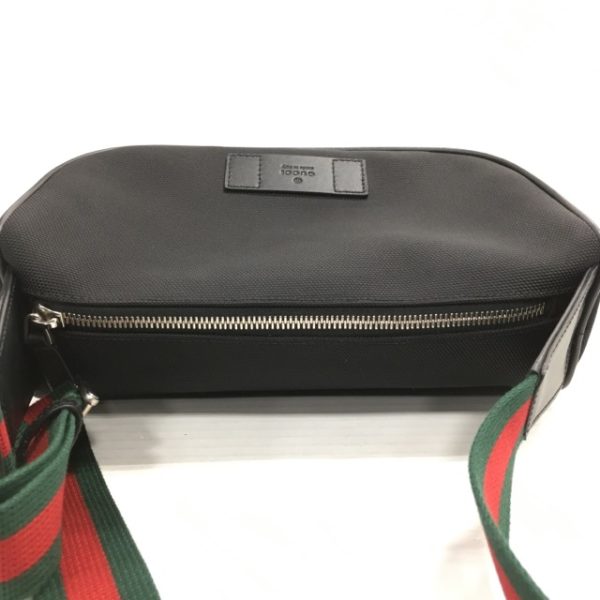 img 6607 GUCCI Sherry Line Techno Body Bag Waist Bag Black