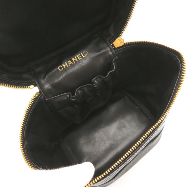 img 6841 Chanel Vanity Caviar Skin Handbag Black