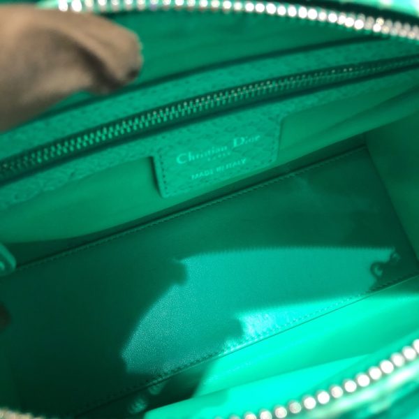 img 7013 Christian Dior Medium Green Python Shoulder Bag