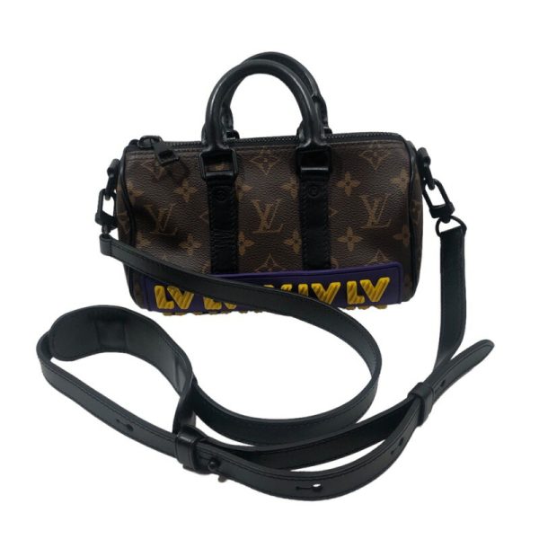 img 7323 LOUIS VUITTON Keepall XS Monogram Macassar Shoulder Bag