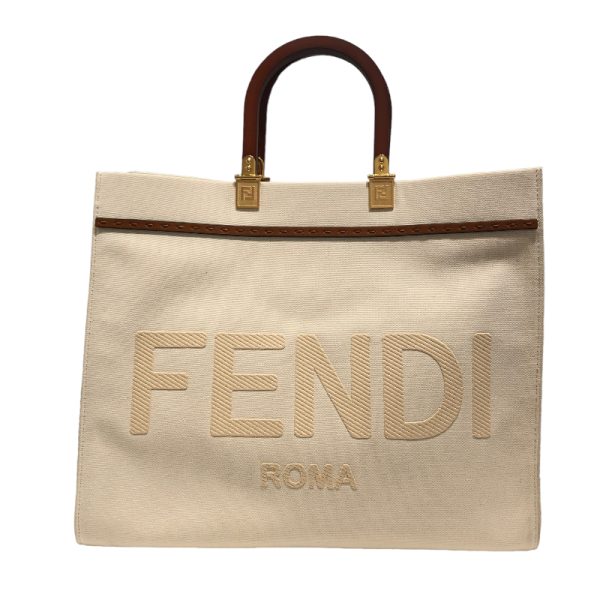 img 7397 FENDI Sunshine Tote Bag Medium White Tote Bag