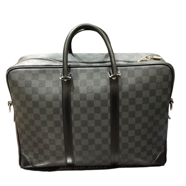 img 8268 LOUIS VUITTON PDV GM N41123 Damier Graphite Briefcase