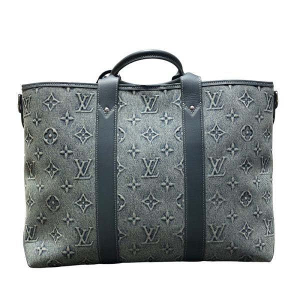 img 9200 LOUIS VUITTON Weekend Tote NM Monogram Denim Tote Bag