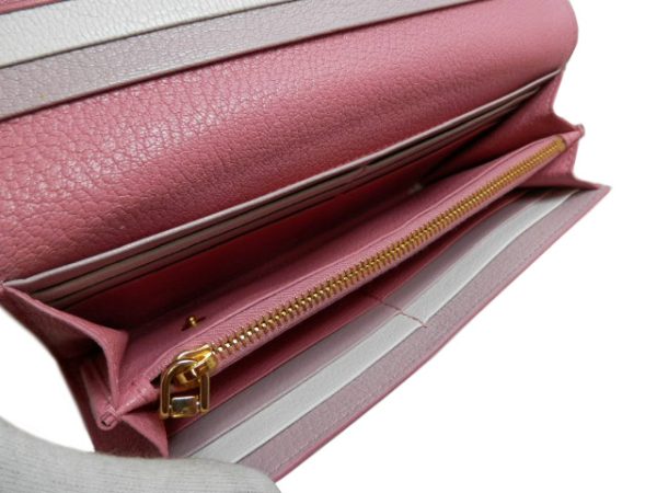 OLYMPUS DIGITAL CAMERA Miu Miu Madras long wallet ROSA MUGHET