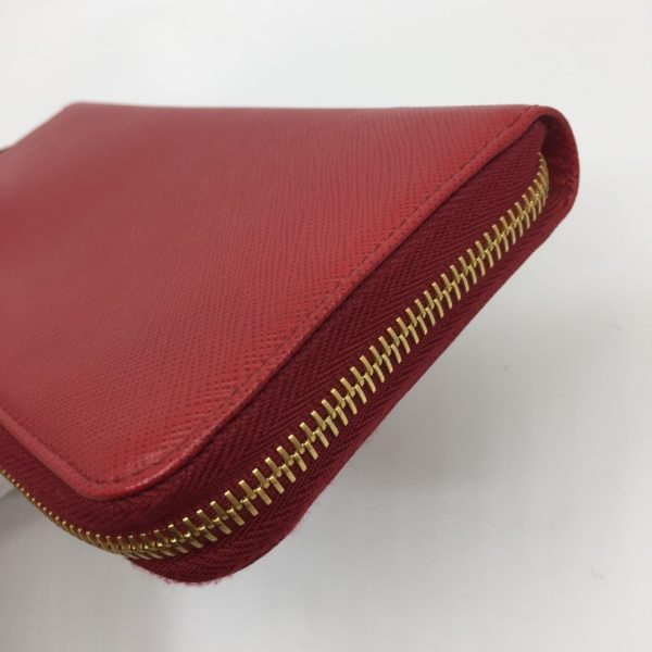 imgrc0078705163 PRADA Round Zipper Long Wallet Red