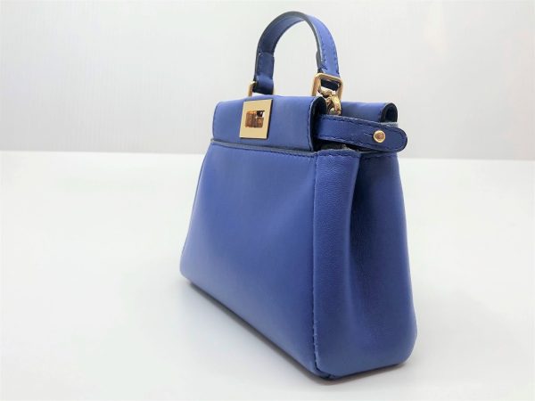 imgrc0079109628 FENDI 2WAY Micro Peekaboo Shoulder Bag Blue