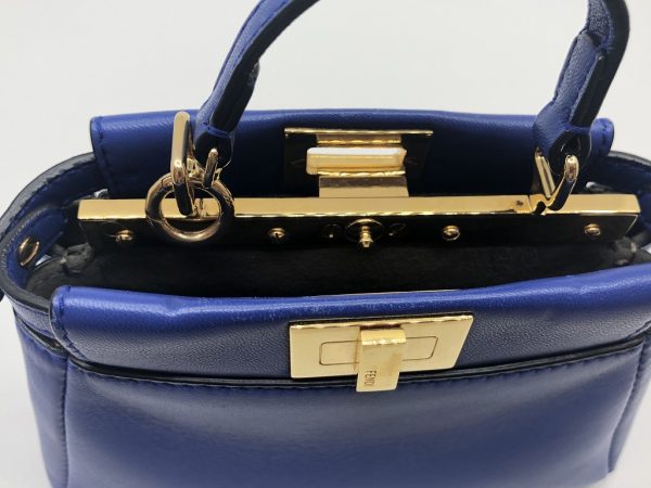 imgrc0079109633 FENDI 2WAY Micro Peekaboo Shoulder Bag Blue