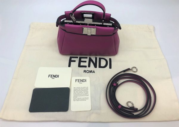 imgrc0079109646 FENDI 2WAY Micro Peekaboo Shoulder Bag Pink