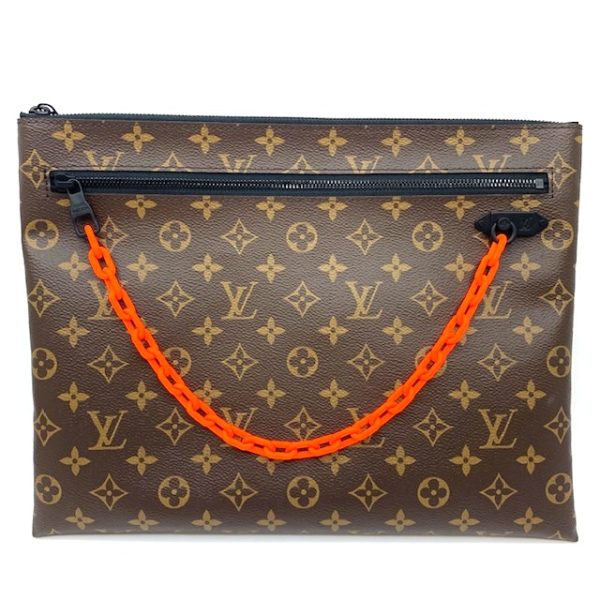 imgrc0079387485 Louis Vuitton Pochette Clutch Bag Monogram Canvas Brown