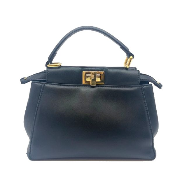 imgrc0079479477 FENDI Mini Peekaboo 2WAY Shoulder Handbag Black