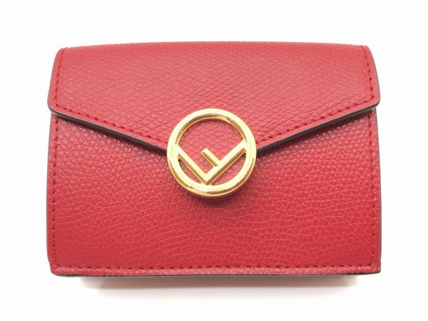 imgrc0079515385 FENDI Trifold Mini Wallet Red