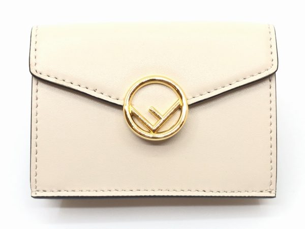 imgrc0079864517 FENDI Trifold Wallet Mini Beige