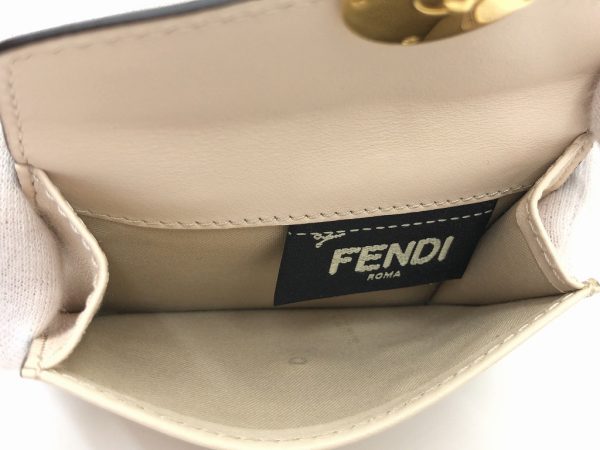 imgrc0079864519 FENDI Trifold Wallet Mini Beige