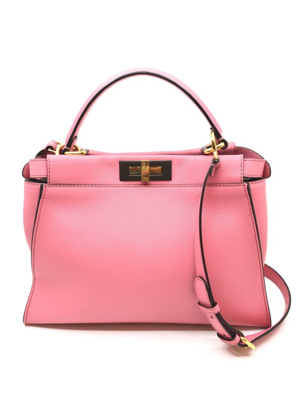 imgrc0079934977 FENDI Peekaboo 2WAY Shoulder Handbag Pink