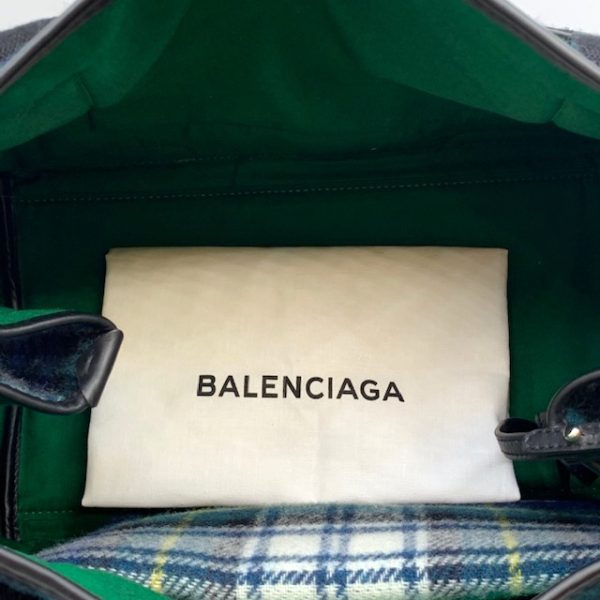 imgrc0080046505 Balenciaga Navy CABAS S Tote Bag Wool Leather Blue