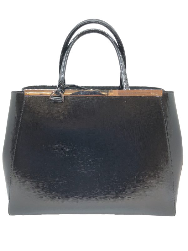 imgrc0080390904 FENDI Toujour 2WAY Enamel Tote Bag Black