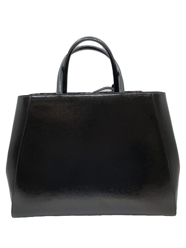 imgrc0080391001 FENDI Toujour 2WAY Enamel Tote Bag Black