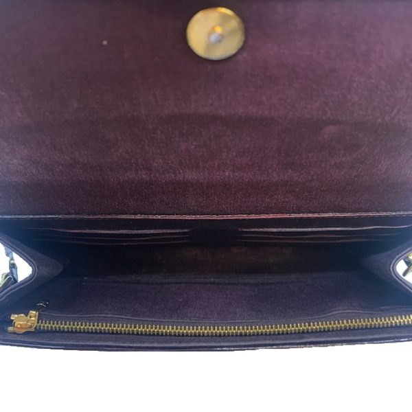 imgrc0080396097 Louis Vuitton Rossmore MM Clutch Bag Vernis Leather Amarant