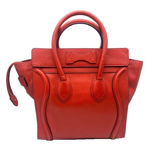 imgrc0080636701 CELINE Luggage Micro Handbag Red