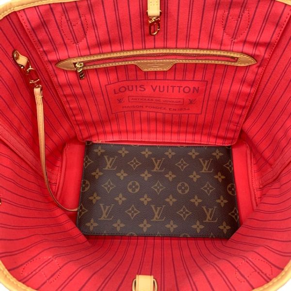 imgrc0080668050 Louis Vuitton Neverfull MM Tote Bag Monogram Canvas Brown