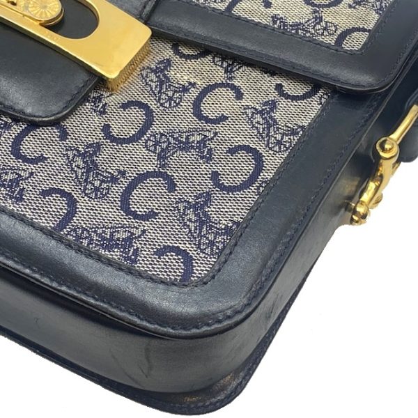 imgrc0080778234 CELINE Vintage Carriage Shoulder Bag Navy