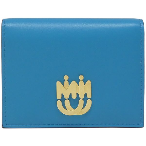 imgrc0080779452 Miu Miu Wallet Calf Leather Blue