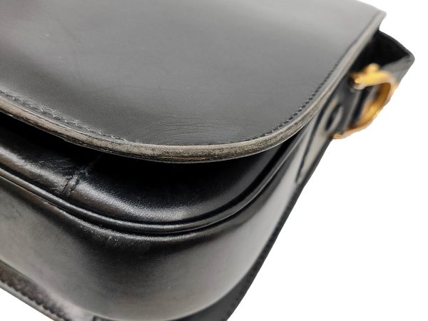 imgrc0080787084 CELINE Vintage Carriage Shoulder Bag Black