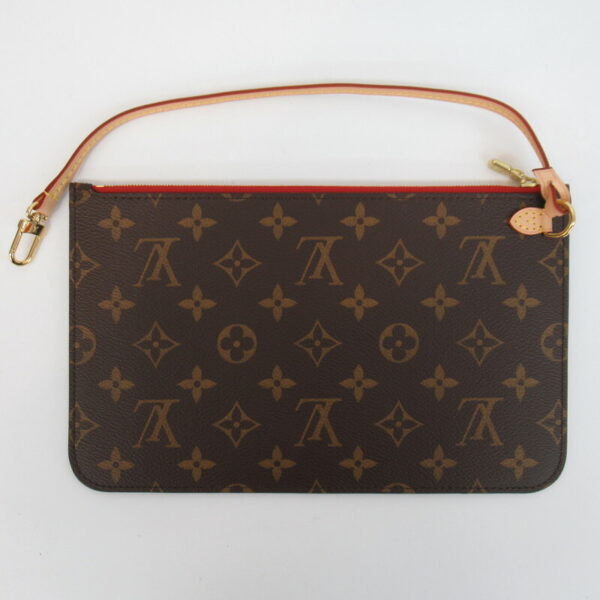 imgrc0081110134 Louis Vuitton Neverfull MM Monogram Tote Bag Red Brown