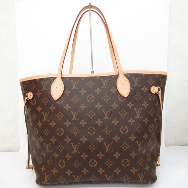 imgrc0081110139 Louis Vuitton Neverfull MM Monogram Tote Bag Red Brown