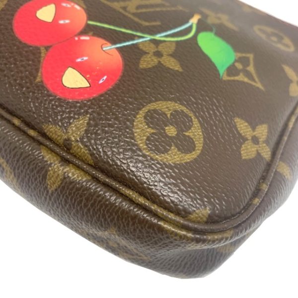 imgrc0081350564 Louis Vuitton Cherry Pochette Handbag Monogram Canvas Brown