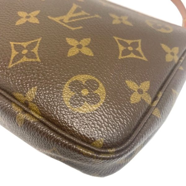 imgrc0081350566 Louis Vuitton Cherry Pochette Handbag Monogram Canvas Brown