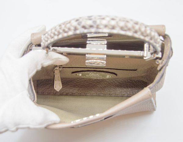 imgrc0081422233 FENDI Mini Peekaboo Selleria Python