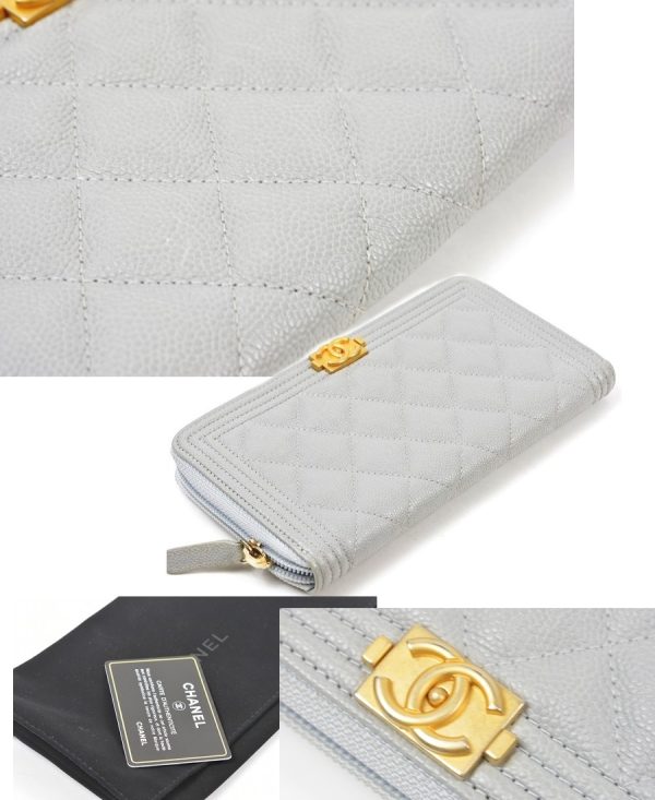 imgrc0081583784 Chanel Wallet Matelasse Boy Caviar Skin Long Wallet