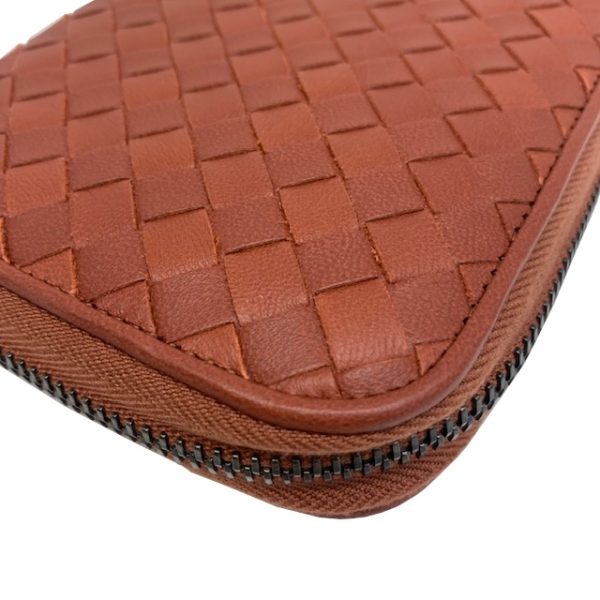 imgrc0081659493 Bottega Veneta Intrecciato Round Zipper Long Wallet Brown