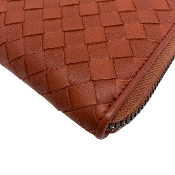 imgrc0081659494 Bottega Veneta Intrecciato Round Zipper Long Wallet Brown