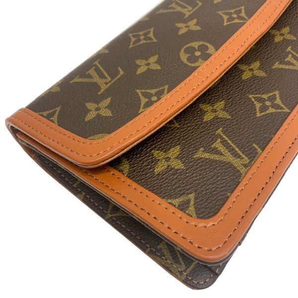 imgrc0082038356 Louis Vuitton Pochette Dame Clutch Bag Monogram Canvas Brown