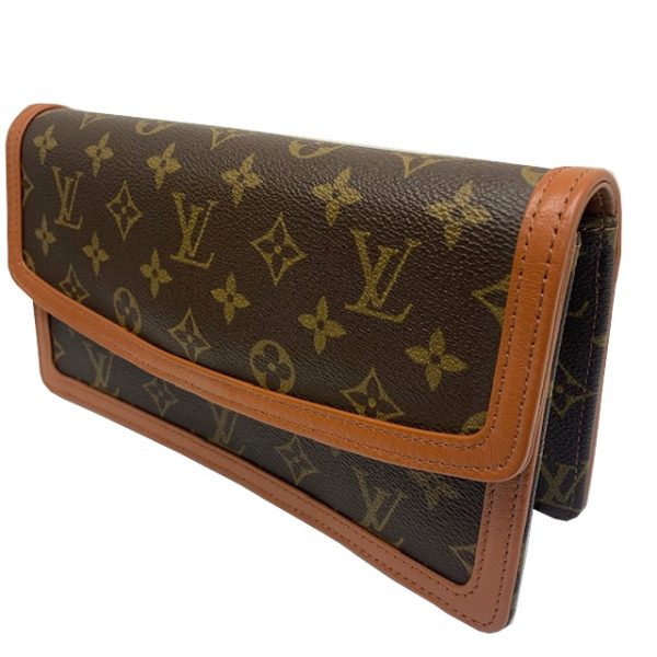 imgrc0082038361 Louis Vuitton Pochette Dame Clutch Bag Monogram Canvas Brown