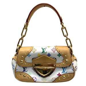 imgrc0082078202 Louis Vuitton Judy MM Handbag Monogram Multicolor White