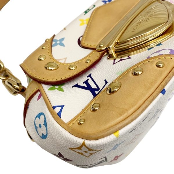 imgrc0082078204 Louis Vuitton Marilyn Shoulder Bag Multicolor Canvas White