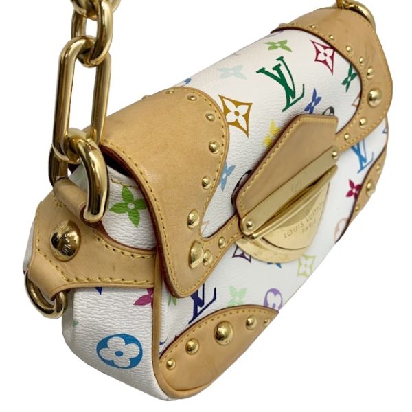 imgrc0082078213 Louis Vuitton Marilyn Shoulder Bag Multicolor Canvas White